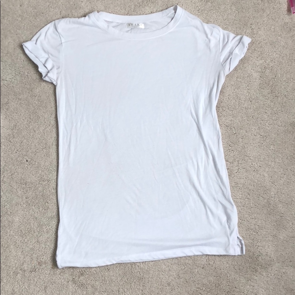 Awake Plain White Tee